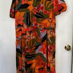 MSK Multicolor Floral Dress